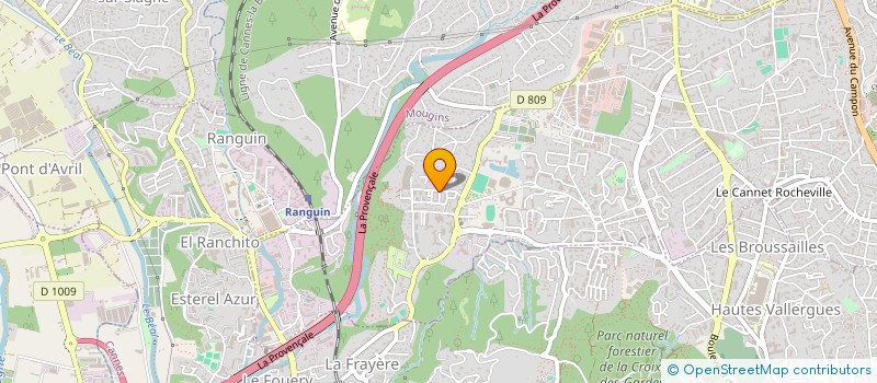localisation de l'entreprise AZUR DRIVE à LE CANNET