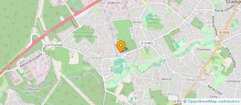 localisation de l'entreprise AZUR EAU SERVICE  CANEJAN