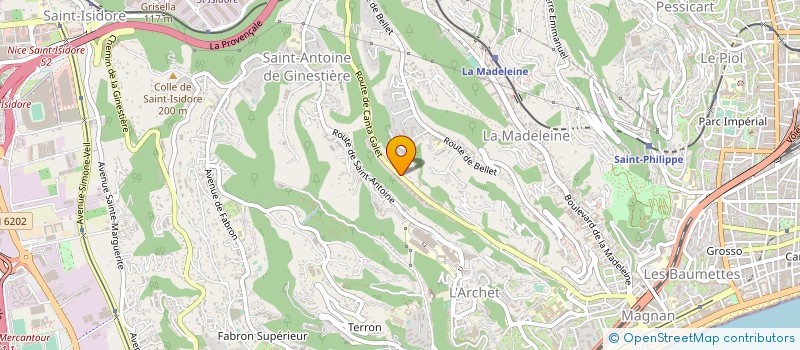 localisation de l'entreprise AZUR ECLAIRAGE à NICE