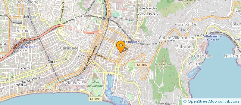 localisation de l'entreprise AZUR ECO PRESSING à NICE