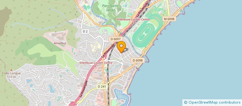 localisation de l'entreprise AZUR EDEN  VILLENEUVE-LOUBET