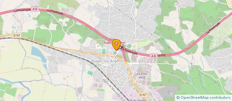 localisation de l'entreprise AZUR EDIFICE à PUGET-SUR-ARGENS