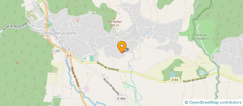 localisation de l'entreprise AZUR EDITIONS  LA ROQUEBRUSSANNE