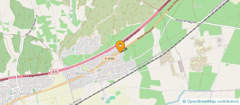 localisation de l'entreprise AZUR ELEC.  BEZOUCE