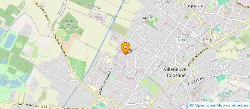 localisation de l'entreprise AZUR ELITE TRANSPORT à VILLENEUVE-TOLOSANE