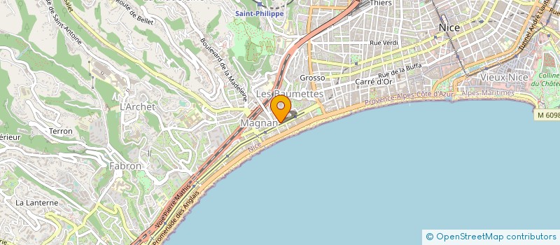 localisation de l'entreprise AZUR ENERGY SYSTEM à NICE
