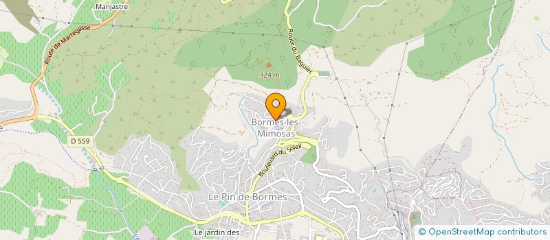 localisation de l'entreprise AZUR ESCAPADE SERVICES à BORMES-LES-MIMOSAS