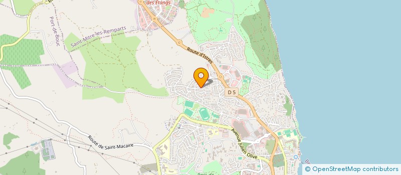 localisation de l'entreprise AZUR ET CONSTRUCTION à MARTIGUES