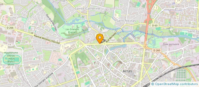 localisation de l'entreprise AZUR ET SOLEIL à ARRAS