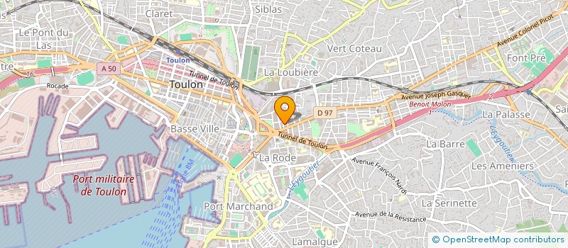 localisation de l'entreprise AZUR ETANCHEITE 83 à TOULON