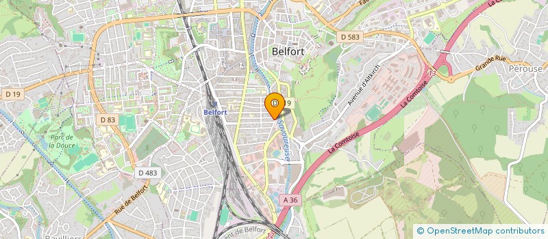 localisation de l'entreprise AZUR ETOILE 26 à BELFORT