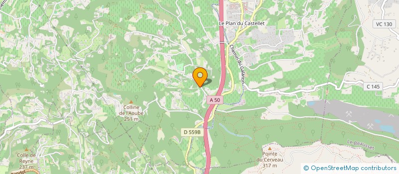 localisation de l'entreprise AZUR EVASION  LA CADIERE-D'AZUR