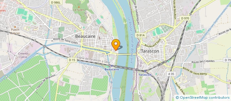 localisation de l'entreprise AZUR EVB TERRASSEMENT  BEAUCAIRE