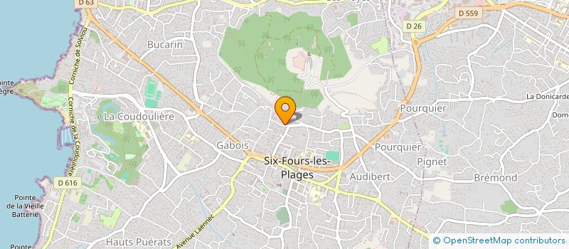 localisation de l'entreprise AZUR EXPERTISE à SIX-FOURS-LES-PLAGES