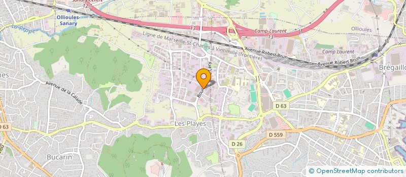 localisation de l'entreprise AZUR FACADES à SIX-FOURS-LES-PLAGES