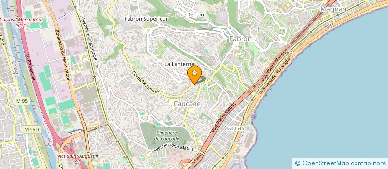 localisation de l'entreprise AZUR FCE à NICE