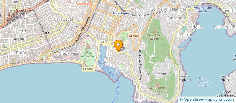 localisation de l'entreprise AZUR FICTION à NICE