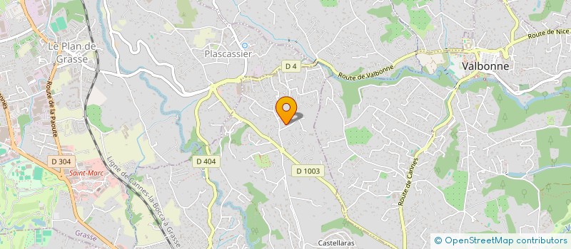 localisation de l'entreprise AZUR FINANCES INVEST  MOUANS-SARTOUX