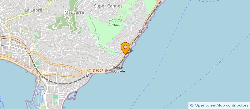 localisation de l'entreprise AZUR FISH à CANNES