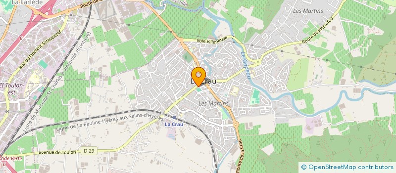 localisation de l'entreprise AZUR FONCIER  LA CRAU