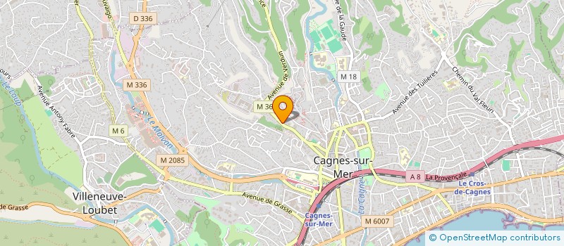 localisation de l'entreprise AZUR FONCIER CONSEIL à CAGNES-SUR-MER