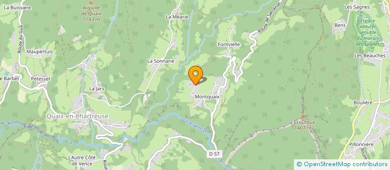 localisation de l'entreprise AZUR FONTAINE  QUAIX-EN-CHARTREUSE