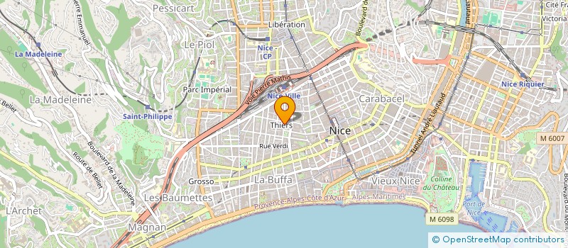 localisation de l'entreprise AZUR FOOD à NICE