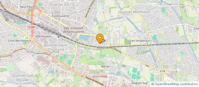 localisation de l'entreprise AZUR FOURNITURES SERVICES  AVIGNON