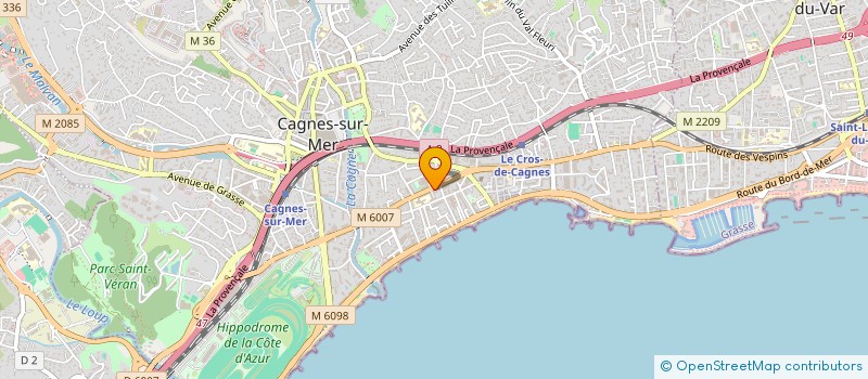 localisation de l'entreprise AZUR FROID  CAGNES-SUR-MER