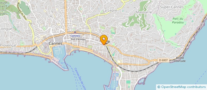 localisation de l'entreprise AZUR FRUITS-BLACHERE à CANNES