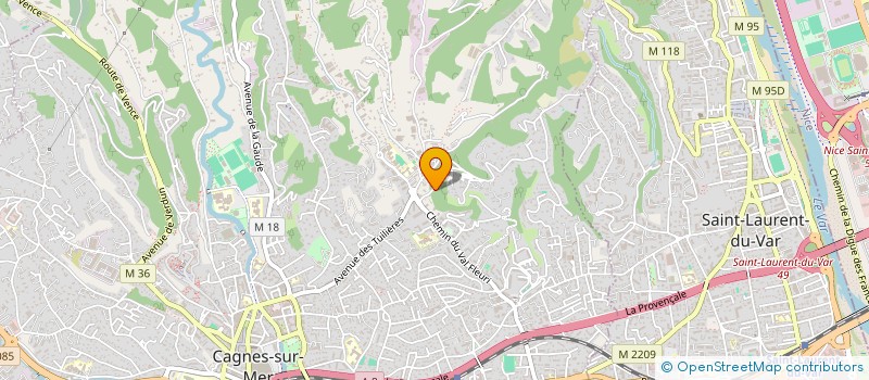 localisation de l'entreprise AZUR G  CAGNES-SUR-MER