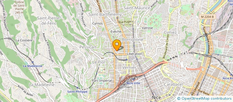 localisation de l'entreprise AZUR GENETIQUE à NICE