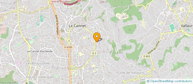 localisation de l'entreprise AZUR GESTION ET CONSEIL à LE CANNET