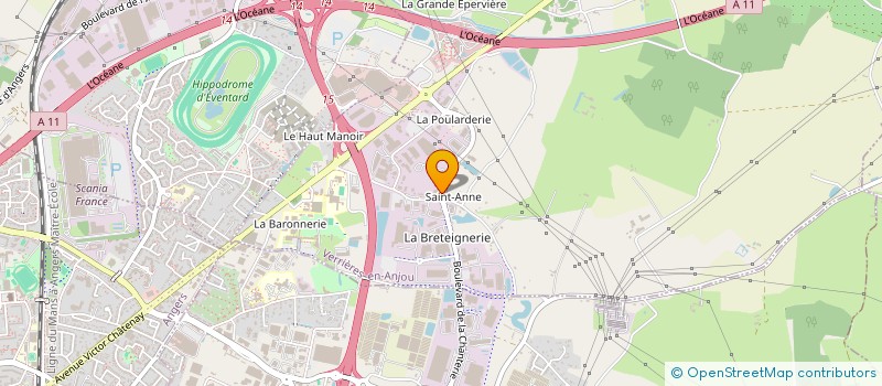 localisation de l'entreprise AZUR GRAPHIQUE à VERRIERES-EN-ANJOU