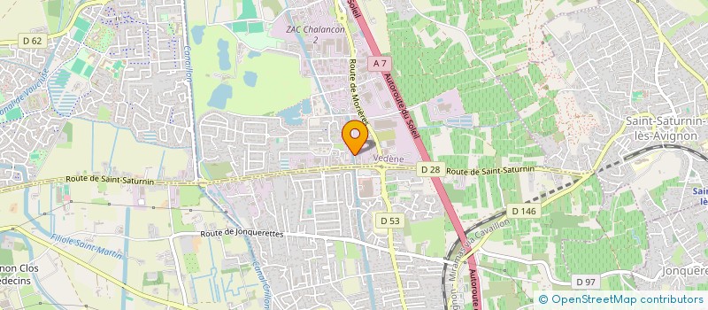 localisation de l'entreprise AZUR HABITAT à VEDENE