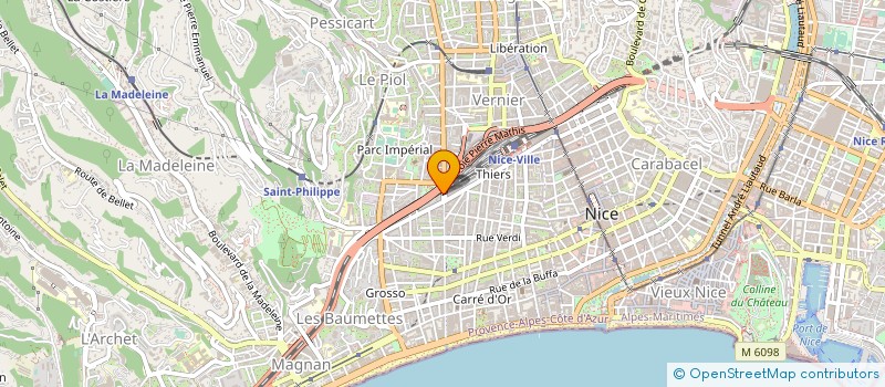 localisation de l'entreprise AZUR HOLIDAYS à NICE