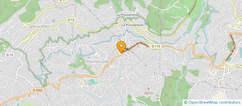 localisation de l'entreprise AZUR HUGO BTP à PEYMEINADE