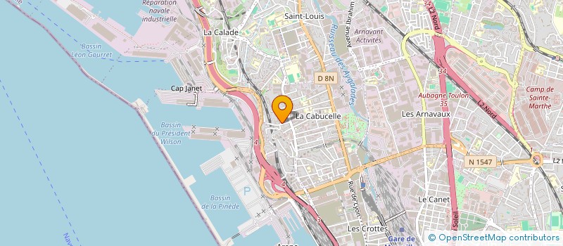 localisation de l'entreprise AZUR-IMMO à MARSEILLE