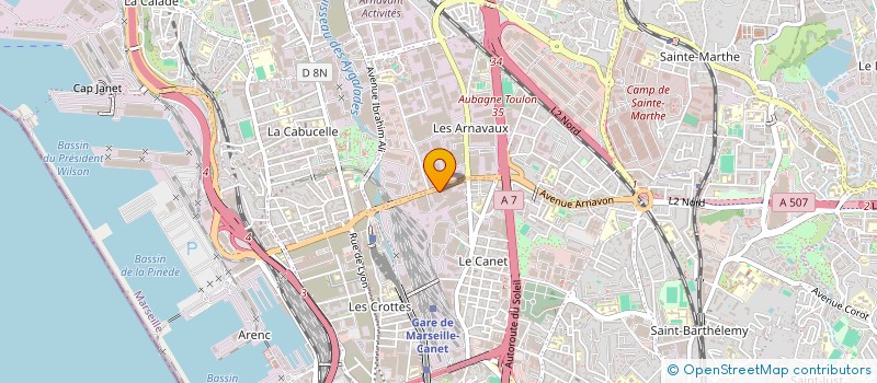 localisation de l'entreprise AZUR IMMO à MARSEILLE