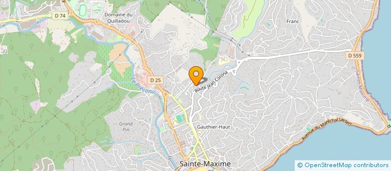localisation de l'entreprise AZUR IMMOBILIER à SAINTE-MAXIME
