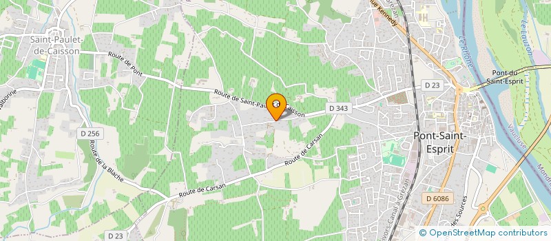 localisation de l'entreprise AZUR IMMOBILIER  PONT ST ESPRIT