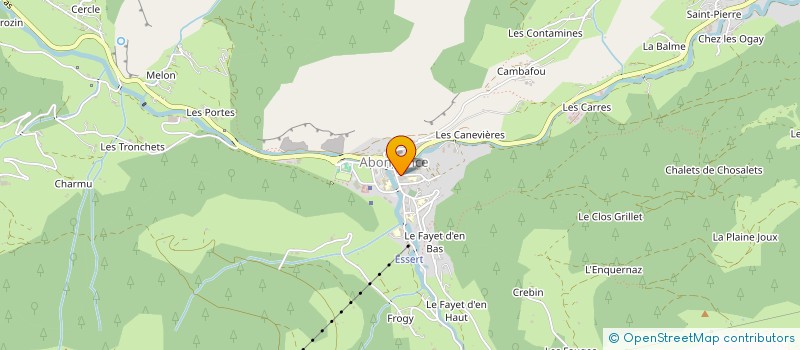 localisation de l'entreprise AZUR IMMOBILIER  ABONDANCE