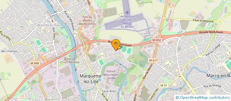 localisation de l'entreprise AZUR IMMOBILIER  MARQUETTE-LEZ-LILLE