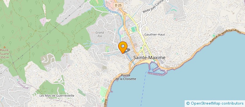 localisation de l'entreprise AZUR INGENIERIE à SAINTE-MAXIME