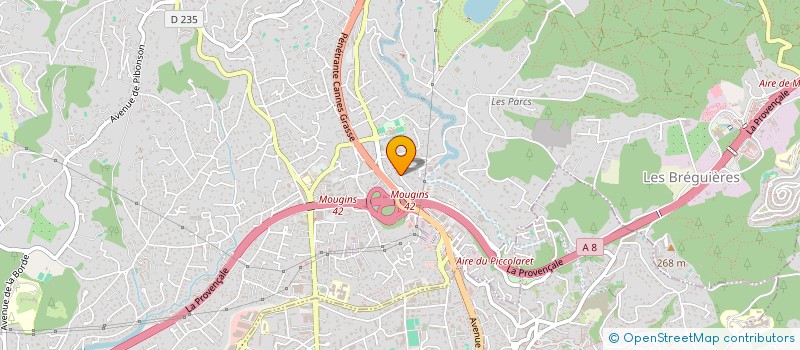 localisation de l'entreprise AZUR INVEST à MOUGINS