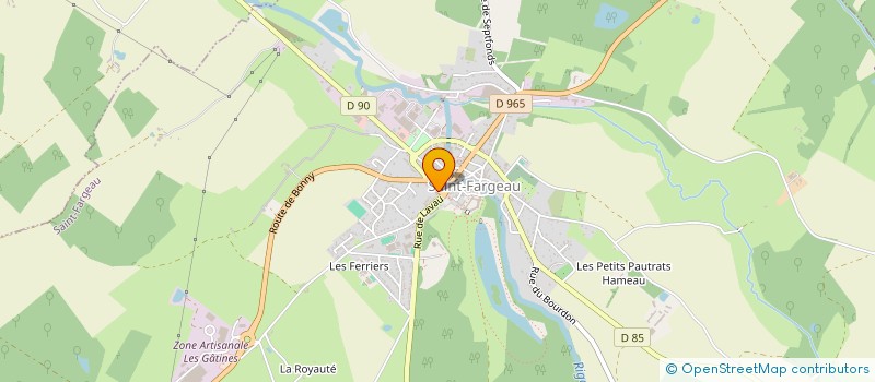 localisation de l'entreprise AZUR INVEST à SAINT-FARGEAU