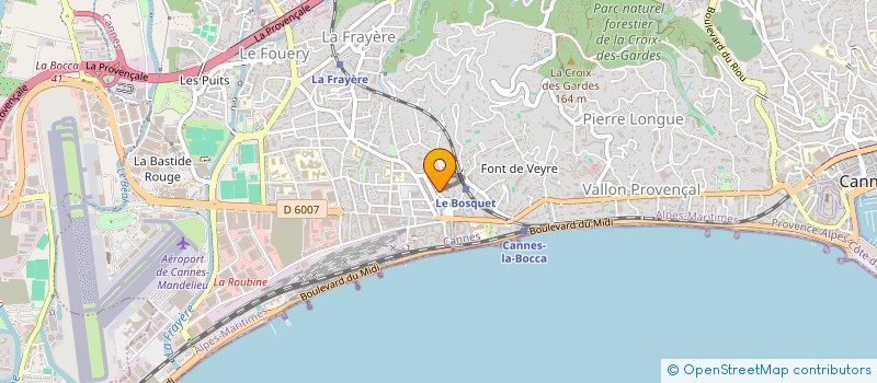 localisation de l'entreprise AZUR INVEST à CANNES