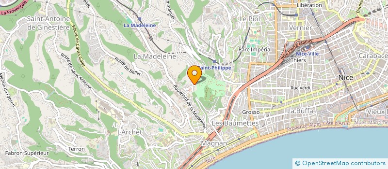 localisation de l'entreprise AZUR JARDIN CONCEPT à NICE