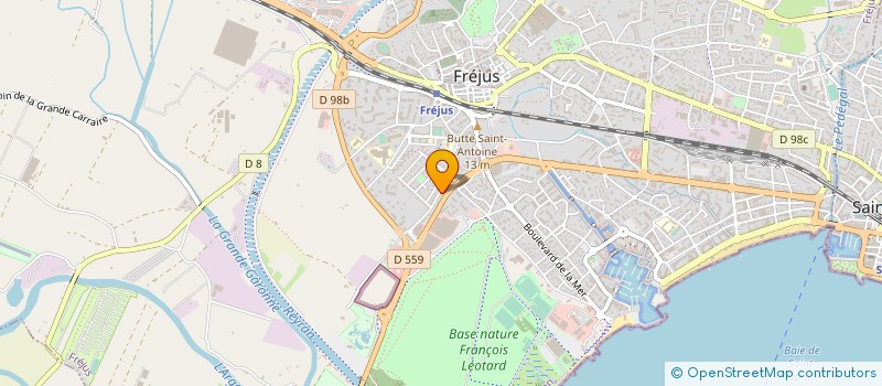 localisation de l'entreprise AZUR JEUNESSE EVASION à FREJUS
