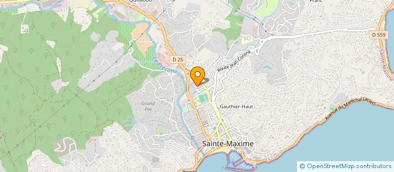 localisation de l'entreprise AZUR KARATE SAINTE MAXIME à SAINTE-MAXIME